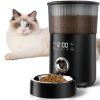 Automatic Cat Feeder, 4L Automatic Pet Feeder for Cats and Small Dogs, Timed Dry Food Dispenser with Portion Control, Voice Recorder