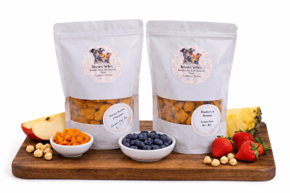 Roscoe & Stella's Premium Grain-Free Handcrafted Dog Treats - Blueberry & Strawberry