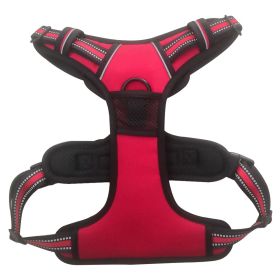 No-Pull Pet Dog Harness, Adjustable Soft Padded Reflective No-Choke Pet Vest with Easy Control Handle, Large