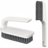 2 Pack Scrub Brush Laundry Cleaning Brush Soft Bristle Household pholstery Brush Small Scrubbing Brush Stain Remover Brushes for Fabric, Hat, Clothes
