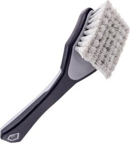 Upholstery Cleaner Scrub Brush, Cleaning Brush for Seat Covers and Car Detail Kit, Grey with White Bristles, 9.3 x 2.5 x 2.5 inch