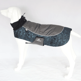Pet Keep Warm Winter Jacket Dog Clothes for Traveling Hiking Camping-bluesize M