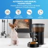 Automatic Cat Feeder, 4L Automatic Pet Feeder for Cats and Small Dogs, Timed Dry Food Dispenser with Portion Control, Voice Recorder