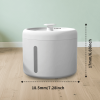 Round pet water dispenser with silent circulating water system, advanced filtration, large capacity