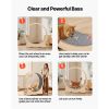 Cat Exercise Wheel, 48 in Wooden Cat Running Wheel for Indoor Cats up to 28 lbs, Cats Treadmill with Carpeted Runway & Locking Mechanism