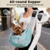 Dog Sling Carrier for Small Pets, Reversible Pet Sling with Adjustable Strap for Cats, Puppies