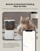 Smart Automatic Cat Feeder - WiFi Cat Food Dispenser with APP Control Up to 15 Portions((8g/Portion) 10 Meals Per Day