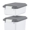 41 Lbs. Airtight Pet Food Container | Dog Cat Food Storage Bin | Treat Box with Scoop