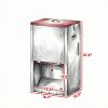 50 lbs Gravity Pet Feeder, Automatic Dog Feeder with Lockable Clear Door for Indoor and Outdoor