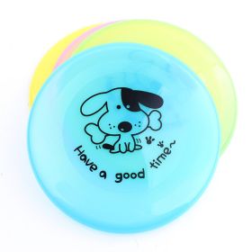 Silicone Flying Saucer Funny Pets Dog Cat Toy Dog Game Flying Discs Resistant Chew Puppy Training Interactive Pet Supplies (Option: random color-1PC)