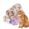 3-pcs Pet Warm Blanket Cat & Dog Bed Mat