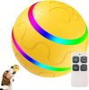 Rolling Ball for Dogs; Pet Dog Mental Stimulation Toys | Made of Natural Rubber; Active Rolling Ball for Dog Puppies and Cats; Happy; Intelligent