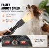 Gray pet hair dryer with 2800W (4.3 hp) power output